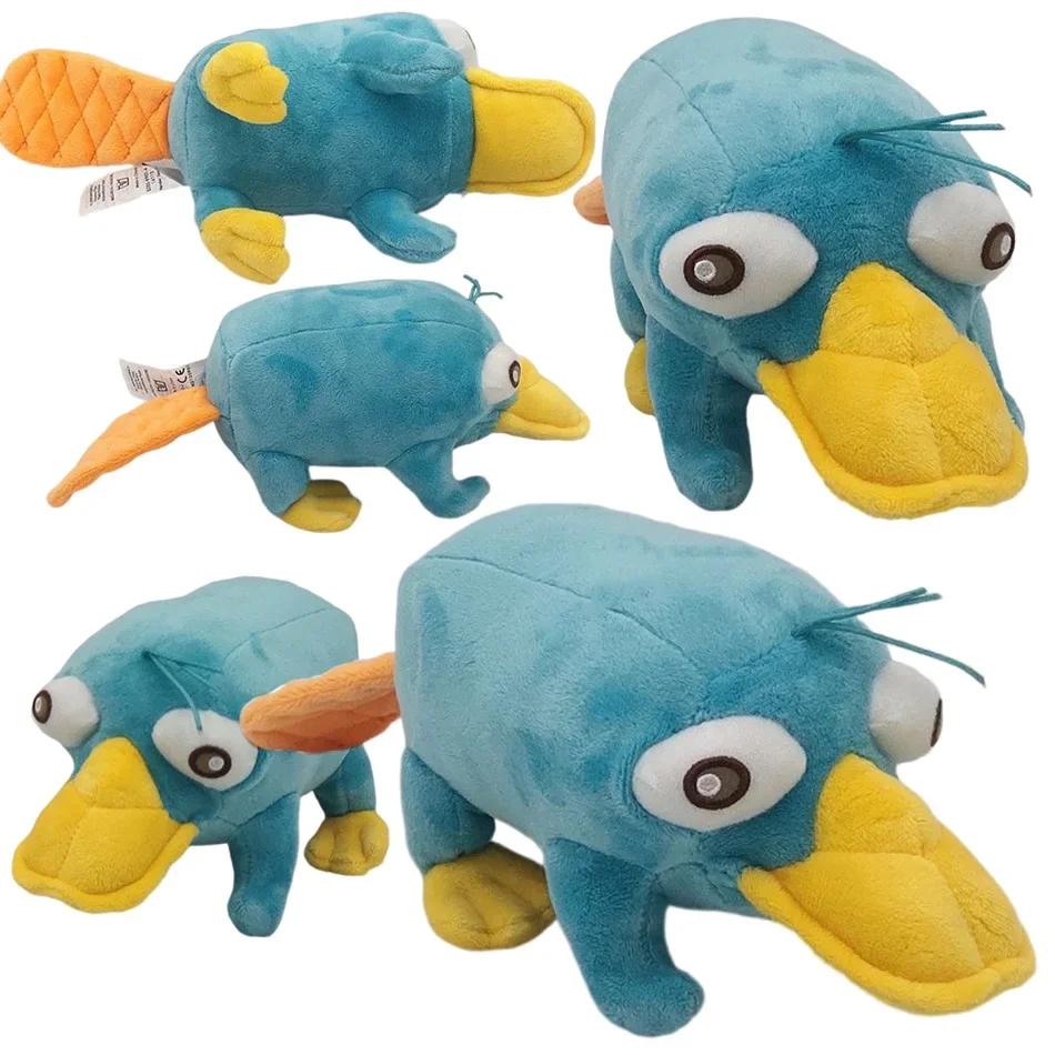 25CM Neues simuliertes blaues Schnabeltier Perry Plüschtiere Anime Stofftiere Entenpuppen Jungen Mädchen Weihnachten Geburtstagsgeschenke.