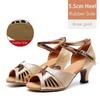 Damen Erwachsene Latein Tanzschuhe Hoher Absatz Tanzschuhe Damen Weicher Boden Modern Standard Tanzschuhe