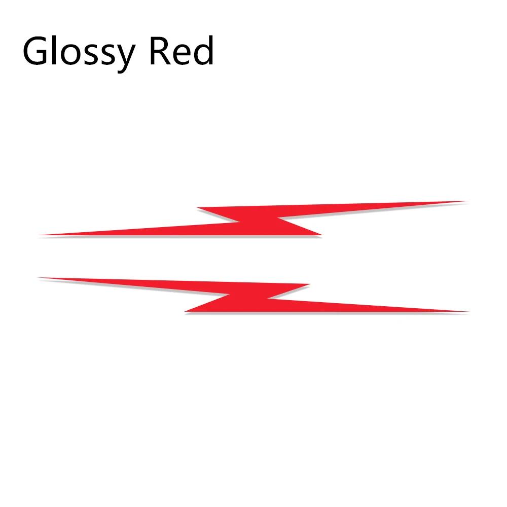 Universal 2PCS Car Door Side Stickers Lightning Style Vinyl Film Decals Decoration Tuning Auto Accessories Fit For All Models