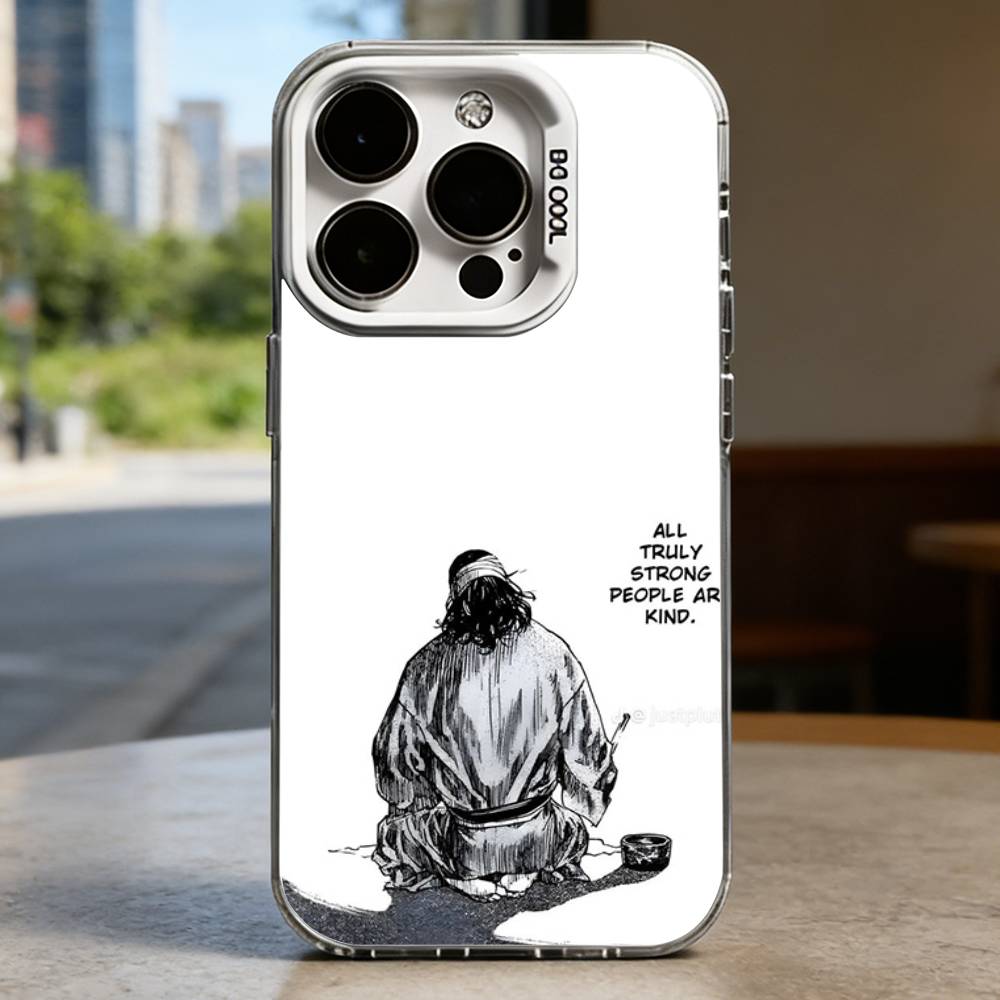 V-Vagabond Samurai Anime Case for iPhone 16 15 14 13 12 11 Pro Max Plus Air 16E X XR XS Max Hard Shockproof Bumper Cover