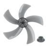 1 Pcs 18 Inches Household Plastic Fan Blade Five Leaves With Nut Cover For Household Floor Fan Pedestal Accessories
