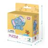 Puzzle "Słonik" 16 Elementów Układanka Edukacyjna Dla Dzieci Zestaw Słoń 300162
