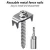 Multiple Use Fence Pegs Heavy Duty Metal Fence Spikes set for Secure Fencing Professional Metal Stakes for Gardeners