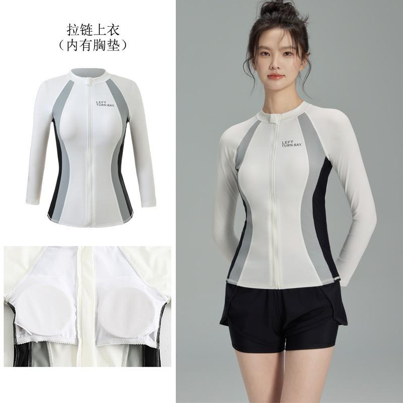 Womens Full Coverage Rash Guard Set Long Sleeve Top Pants UV Protection Quick Dry Snorkeling Swimwear