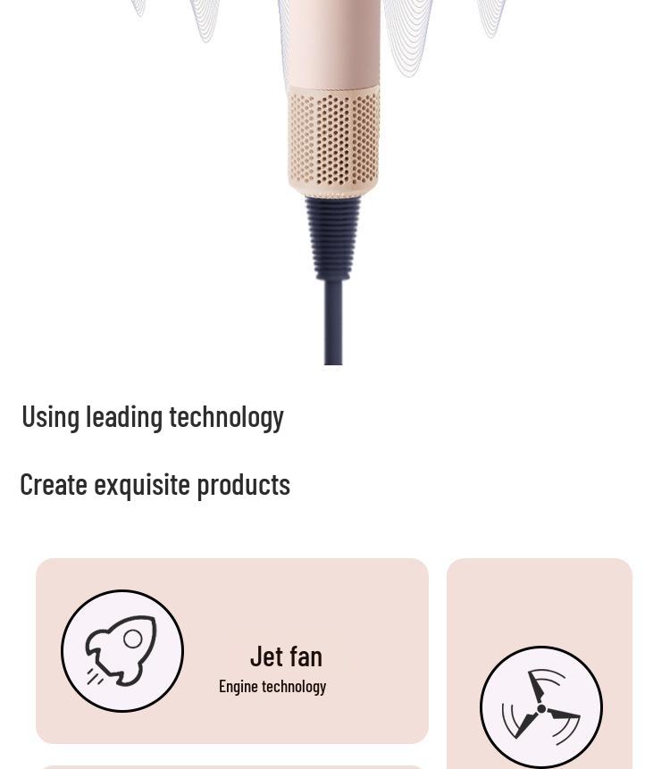 Huaqiangbei High-Power Silent Ion Hair Dryer - Premium Home Use
