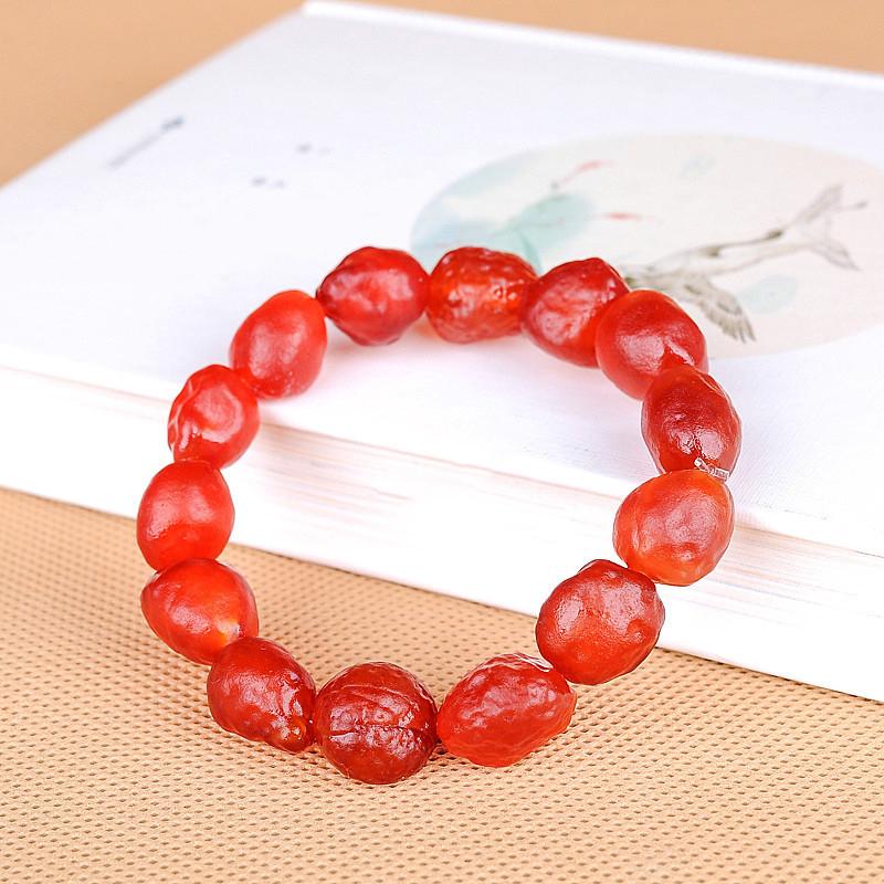 Natural Rainbow Agate Raw Stone Bracelet Colorful Candy Fashionable Jade Bracelet