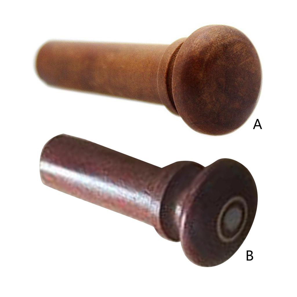 Violin End Nail Button Practical Violin Tail Nail Wooden Tailpiece Screw Endpin for 4/4 3/4 Violin Decked Accessories