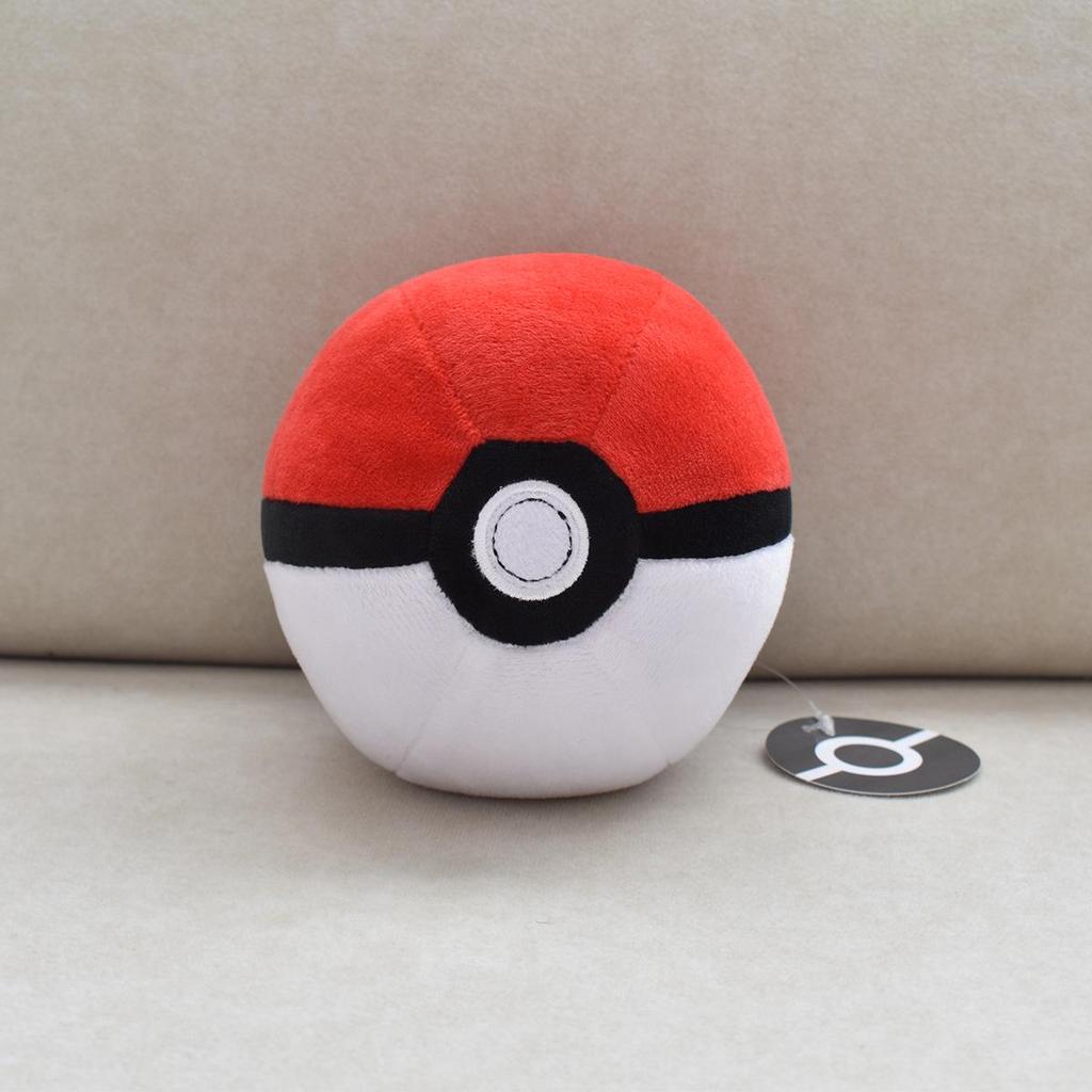 5" 12cm Pokeball Plush Toy: Medium Red, Blue, Purple, Black Master Ball Baby Doll