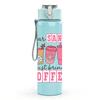 1PC Dear Santa Need Coffee Pink Print 750ml Color Plastic Sports Water Bottle Leakproof Flip Straw Lid Suitable for Sports Office Home Use