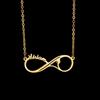 Atoztide Personalized Custom Infinity Name Necklace for Women Stainless Steel Clavicle Pendant Link Chain Birthday Jewelry Gift