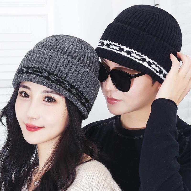 Winter Knitted Coldproof Warm Cap Women Men Masked Riding Cap