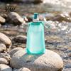 Camping Water Bottle 500ML Collapsible Silicone Bottle, Portable Folding Drinking Bag, Foldable Sport Pouch with Lanyard for Outdoor Hiking