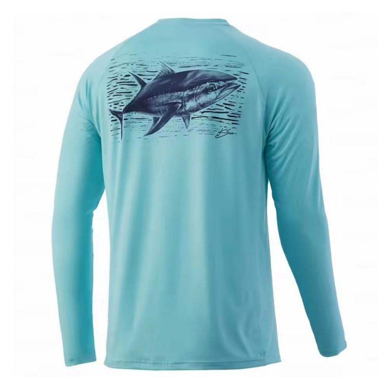 HUK Fishing Shirt UV Protection Men's Quick-drying Suit Sun UPF50