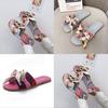 Durable Women's Bow Sliders Silky Butterfly Sandals For Effortless Summer Comfort