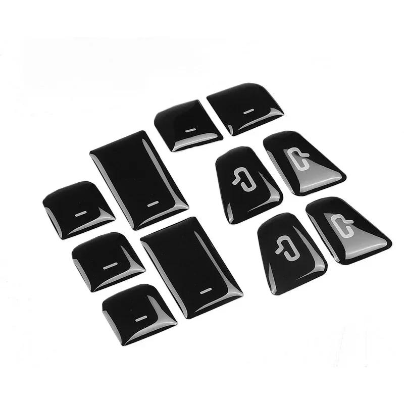 For Tesla Model 3 Y 11PCS Open Door Button Sticker Window Lift Switch Cover Trim Resin Protector Car Interior Accessories 2025