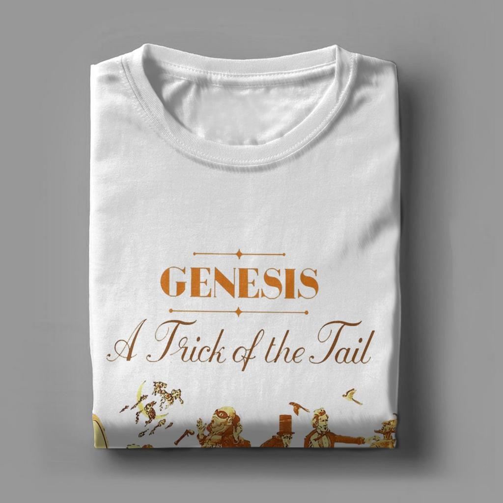 Camiseta de Hombre Genesis Band Ropa 100% Algodón Hipster Manga Corta Cuello Redondo Camiseta Talla Grande