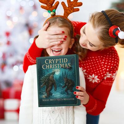 Christmas Mysterious Creature Advent Calendar Box 24 Days Xmas Countdown Calendar with 24 Animal Ornament Holiday Party Gift