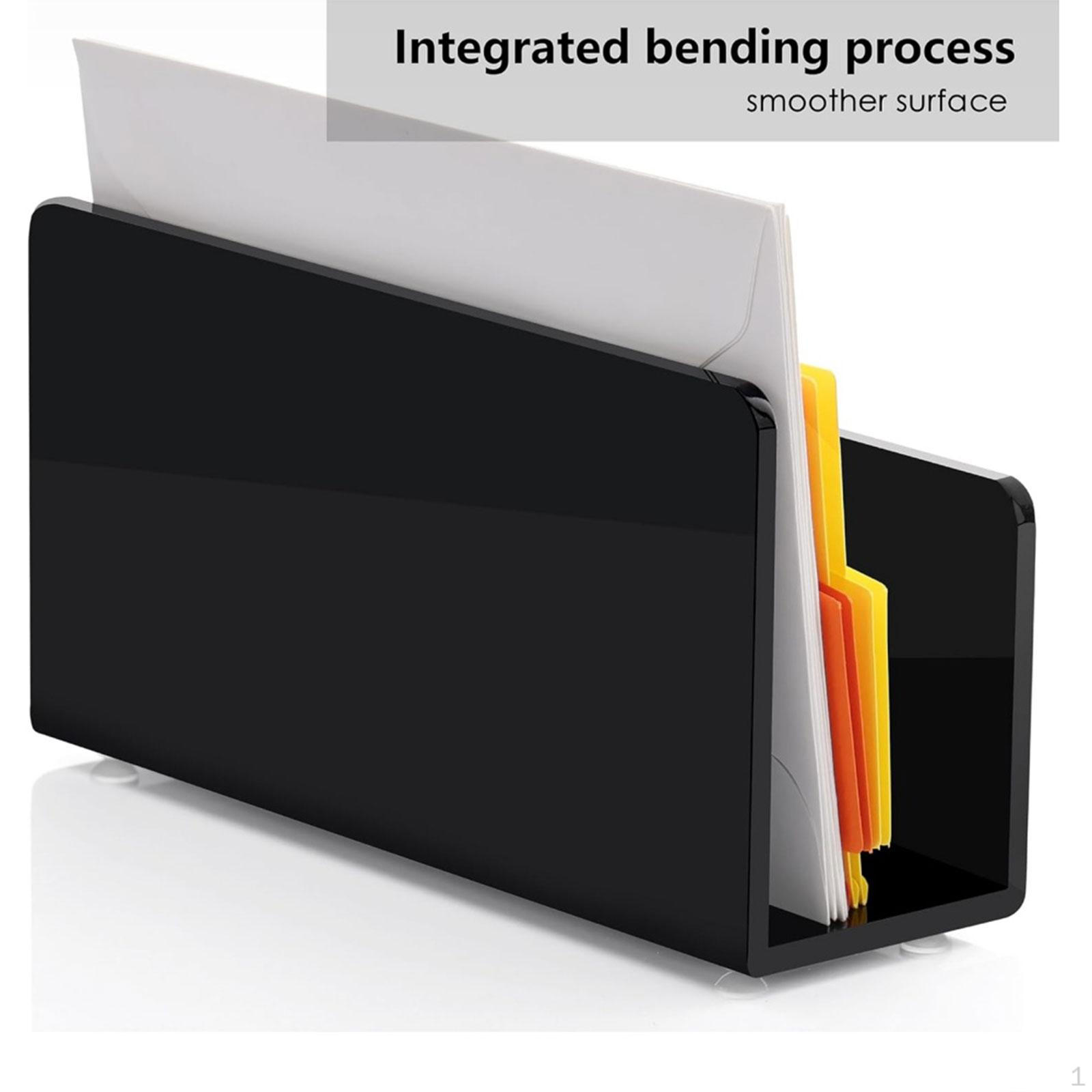 

Desk Mail Holder Letter Office Supplies, Vertical Sorting Rack Sorter for Bill Filling чёрный