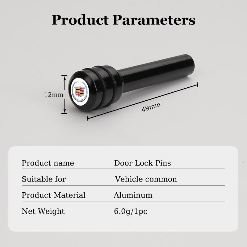 Aluminum Alloy Car Door Lock Knob Pins Caps Covers For Cadillac ATS CT4 CT6 CTS ESCALADE SLR SLS SRX XLR XT5 XT6 XTS Accessories