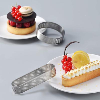 7/8/9.4/13 CM Stainless Steel Oval Tart Mold Ring Tartlet Cake Mousse Molds Cake Tart Ring Mold Round Cake Baking Tools
