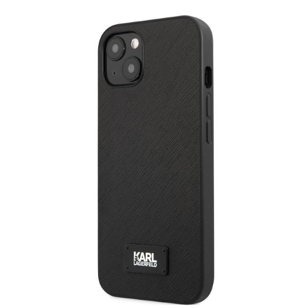 Etui do iPhone 13 mini Karl Lagerfeld Saffiano Czarne