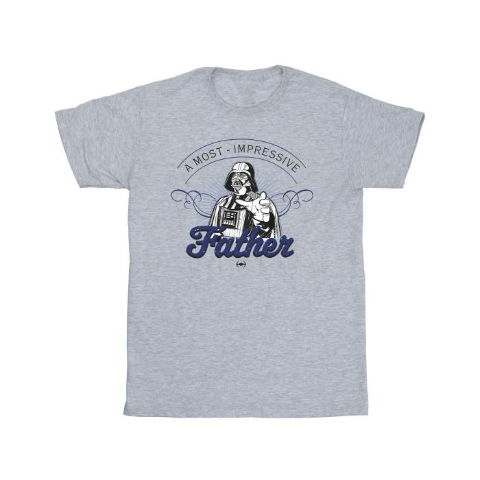 Star Wars Mens A Most Impressive Father Cotton T-Shirt