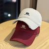 Spring and Summer New Model Large Head Circumference Brushed Fabric Embroidered Three-dimensional Letter Soft Top Baseball Cap, Soft and Comfortable,