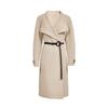 VEROMODA Women's Wool Blend Belted Mid-Length Coat