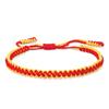 Women's Two-Color Ethnic Knot Bracelet: High-End Handwoven Jewelry