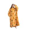 Oversized Wearale Blanket Hoodie Flannel Sherpa Fleece Warm Soft Winter Hoodie Sweatshirt for Adults Snuggle