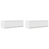 TV Cabinets 2 pcs White 80 x 31 x 25.5 cm Engineered Wood
