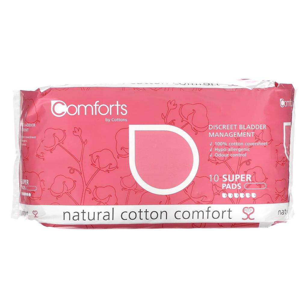 Natural Cotton Comfort, Super, 10-Count