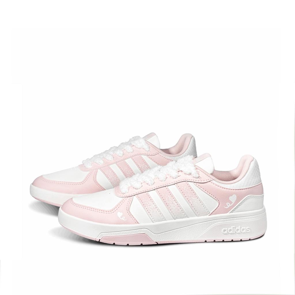 adidas COURTBEAT Heart's Desire Low Top Skateboard Shoes Unisex Pink White KI6785(Team-814)-Random Packaging Bags
