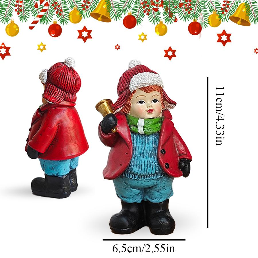 Statuete de iarnă de Crăciun, Sculpturi de masă, Decorațiuni de masă cu scena Crăciunului, Decorațiuni interioare drăguțe