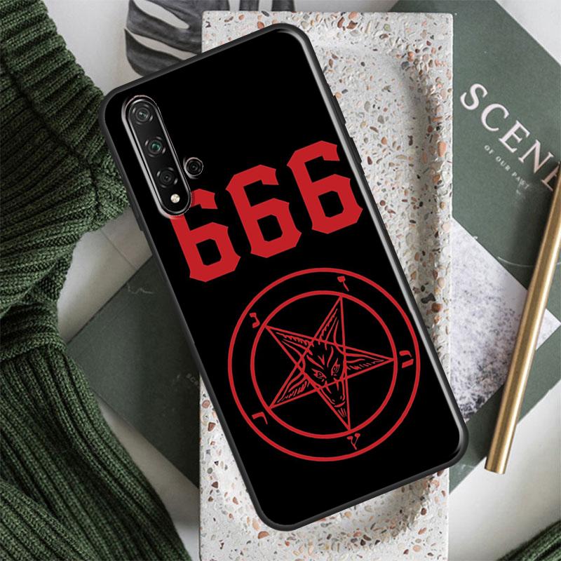 Pentagram 666 Demonic For Huawei Nova 7i 8i 11i 12i 12s 9 10 SE Y91 Y90 Y60 Y70 Y72 Y61 P30 P40 Lite P60 Pro Case