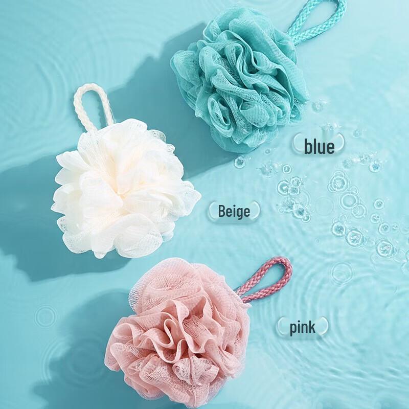 Meiliya 3-Pack Three-Color Bath Sponges