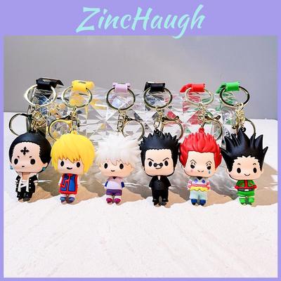 Cartoon Style Keychain Featuring Full-time Hunter Gon And Killua Cute Silicone Pendant For Bags