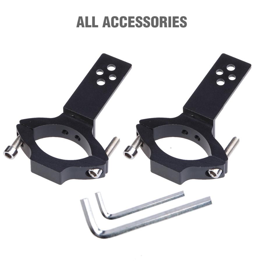 1 Pair Aluminum Alloy Fork Clamp 22-36mm For Motorcycle Headlight Mount Bracket
