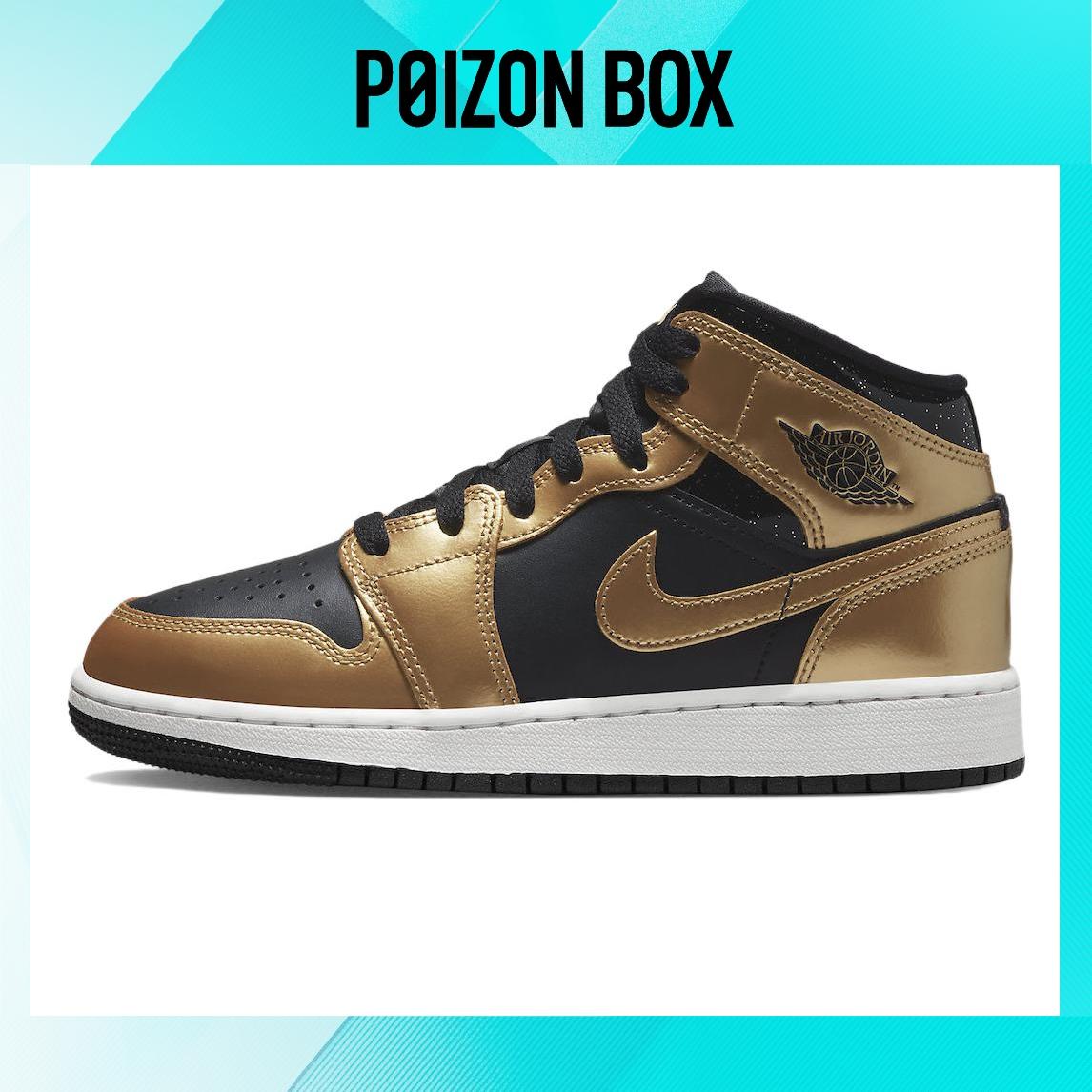 

кроссовки Jordan 1 Mid SE Metallic Gold Black (GS) DR6967-071