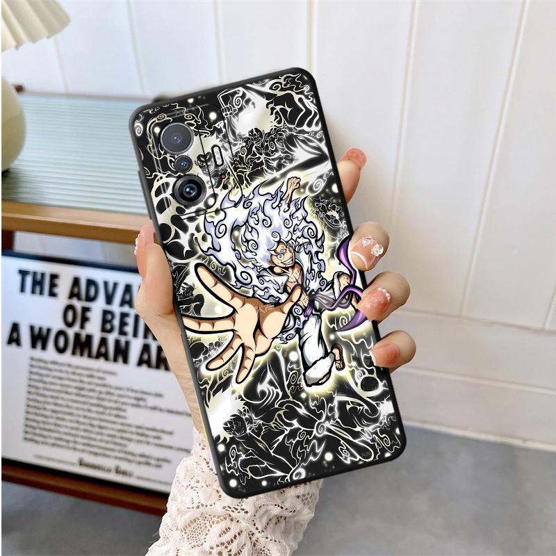 One Piece Luffy Zoro Anime Case for Xiaomi Mi 13Lite 10T 11 Lite 12 Lite 12x 12T 14 Pro 15 11T Pro Black Soft Shell