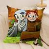 The SSecret of Kells Cushion Cover Soft Plush Fabric DoubleSided Printed Sofa Cushion Cover for All Seasons Home Decor Gift