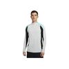 Nike Dri-Fit Strike Fashion Comfortable Versatile Long Sleeve Football Shirt Men Tops Dust-Light Black Vibrant-Blue FN2404-025