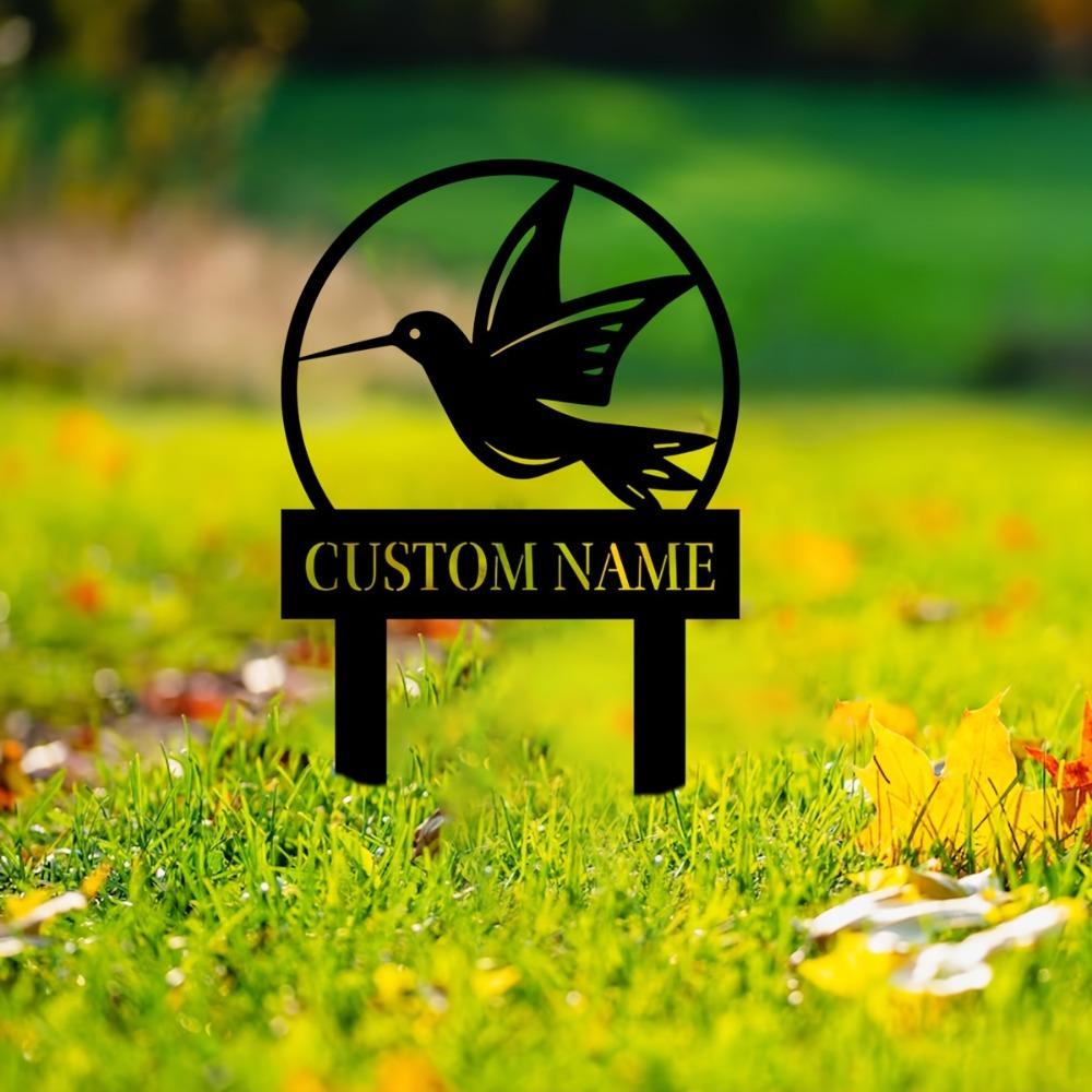 Personalized Metal Garden Stakes Custom Lawn Sign Outdoor Decor Thoughtful Gift Yard Art