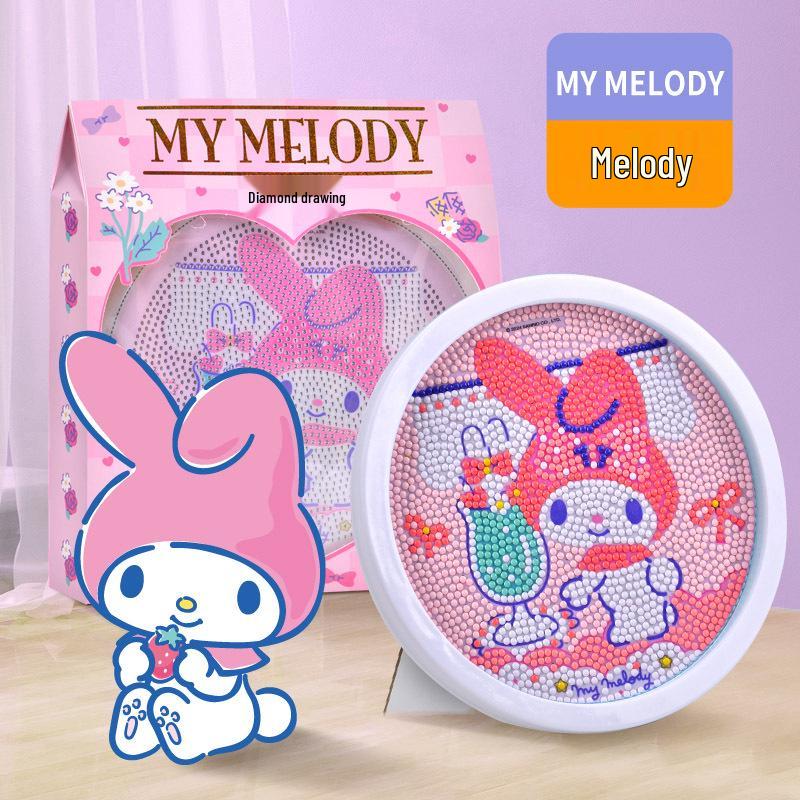 Волшебные наклейки Sanrio: Песочная картина с Куроми и Мелоди для детей
