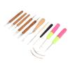 12pcs Dreadlocks Tool Set Dreadlocks Crochet Hook Hair Locking Tool Kit for Wigs Hair Extensions