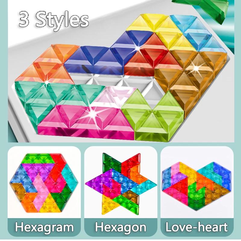 60 Levels Tangram Puzzle Game for Kids Logical Thinking Learning Educational Toys Playsets Travel-Friendly Shapes Challenge Strategy Games