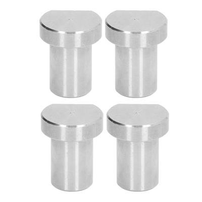 4PCS Workbench Stop Dog Dia 19mm Stainless Steel Silver Desktop Peg Brake Stop for Woodworking