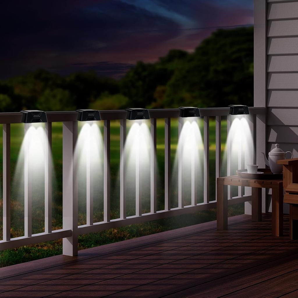Outdoor Solar Step Lights Solar Wireless Wall Mount Lights IP65 Waterproof Lamps Fence Light Garden Decoration Lamp for Yard