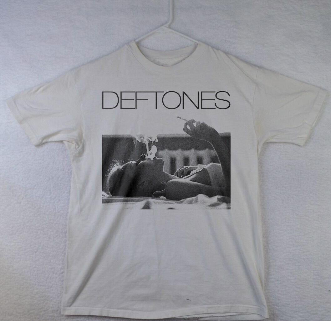 HOT DEFTONES Smoking Girl Band White Unisex T-shirt Size S-5XL M