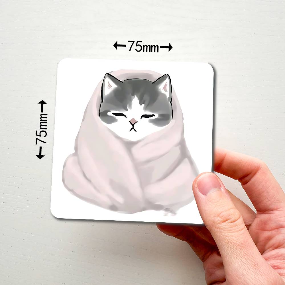 Hand Drawn Cute Cat Magnetic Refrigerator Magnets Soft Magnetic Decorative Stickers, Personalized Kitchen Refrigerator Magnets